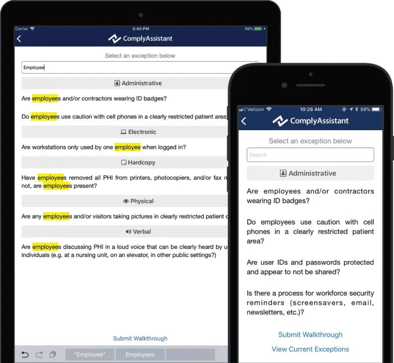 Compliance Management Software Mobile Audit Application